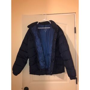 Navy Blue Puffer Jacket